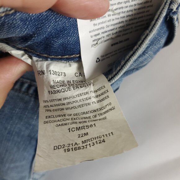 Lee Womens Light Blue Wash Denim Shorts Midrise Short Sz 22M Reg Fit NWT - Picture 5 of 9